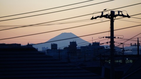 11月1日 17時の富士山