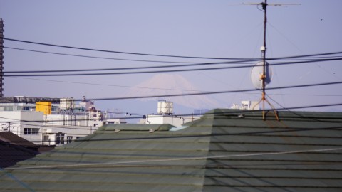 4月10日 7時20分 富士山